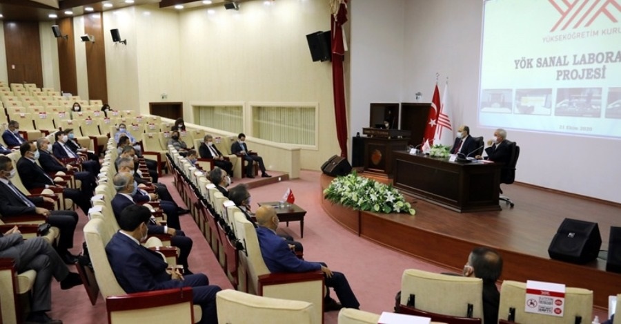 REKTÖRÜMÜZ “YÖK SANAL LABORATUVAR PROJESİ'NİN TANITIMINA KATILDI
