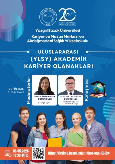 Uluslararası (YLSY) akademik Kariyer Olanakları