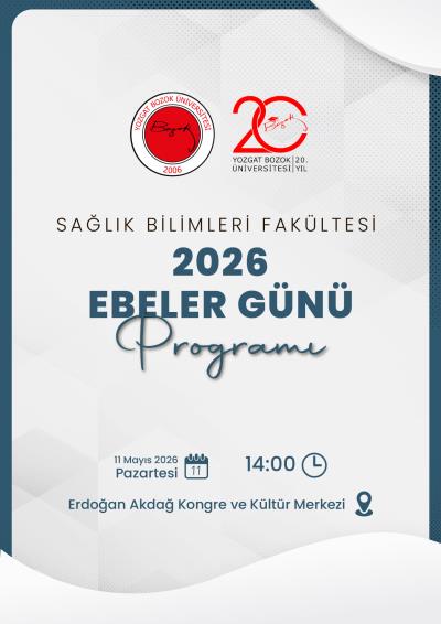 Sağlık Bilimleri Fakültesi 2026 Ebeler Günü Programı