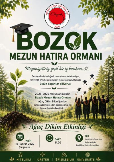 Bozok Mezun Hatıra Ormanı Ağaç Dikim Etkinliği